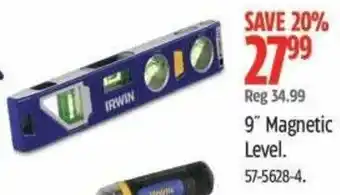 Canadian Tire Irwin 9" magnetic level. offer