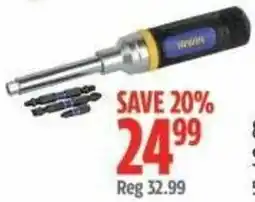 Canadian Tire Irwin 8-in-1 Ratcheting Screwdriver offer