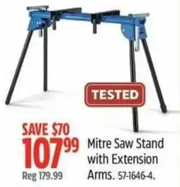 Canadian Tire Mastercraft Mitre Saw Stand with Extension Arms offer