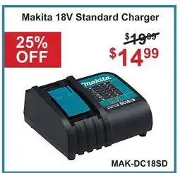 Atlas Tools & Machinery Makita 18V Standard Charger offer