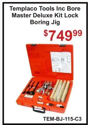 Atlas Tools & Machinery Templaco Tools Inc Bore Master Deluxe Kit Lock Boring Jig offer