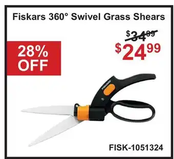 Atlas Tools & Machinery Fiskars 360° Swivel Grass Shears offer