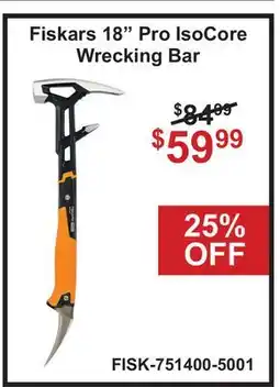 Atlas Tools & Machinery Fiskars 18 Pro IsoCore Wrecking Bar offer