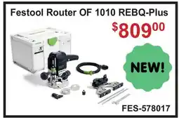 Atlas Tools & Machinery Festool Router OF 1010 REBQ-Plus offer