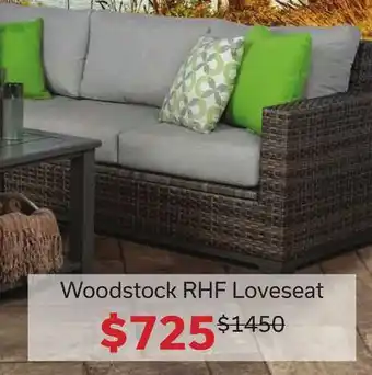 Dot Furniture Woodstock RHF Loveseat offer