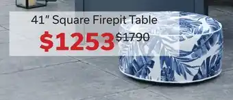 Dot Furniture 41 Square Firepit Table offer