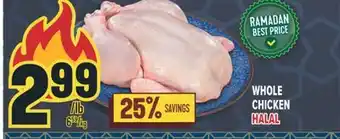 Marché Adonis WHOLE CHICKEN HALAL offer