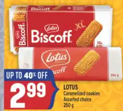 Marché Adonis LOTUS Caramelized cookies offer