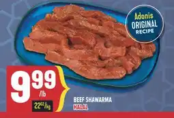 Marché Adonis BEEF SHAWARMA HALAL offer