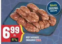 Marché Adonis BEEF SAUSAGES (MAKANEK) offer