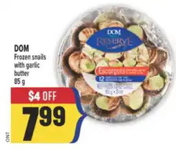 Marché Adonis DOM Frozen snails with garlic butter offer