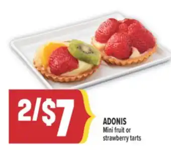 Marché Adonis ADONIS Mini fruit or strawberry tarts offer