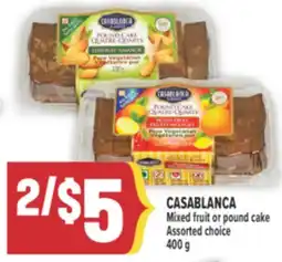 Marché Adonis CASABLANCA Mixed fruit or pound cake offer