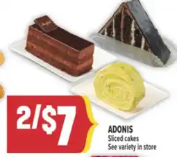 Marché Adonis ADONIS Sliced cakes offer