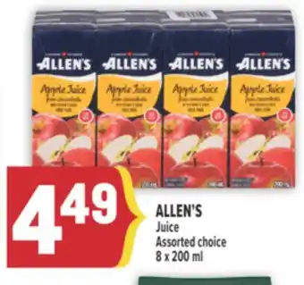 Marché Adonis ALLEN'S Juice offer