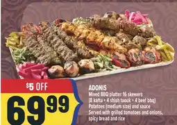 Marché Adonis ADONIS Mixed BBQ platter offer