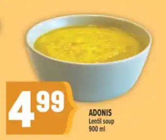 Marché Adonis ADONIS Lentil soup offer