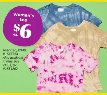 Giant Tiger women's tee offer