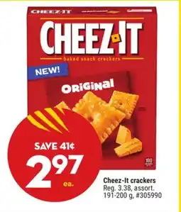 Giant Tiger Cheez-It crackers offer