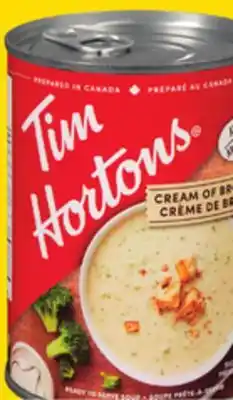 Giant Tiger Tim Hortons canned soup offer