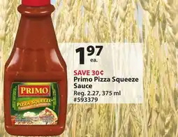 Giant Tiger Primo Pizza Squeeze Sauce offer