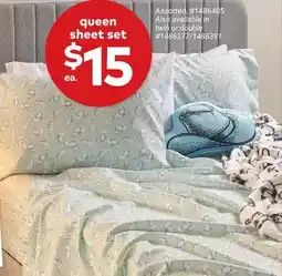 Giant Tiger queen sheet set offer