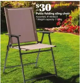 Giant Tiger Patio folding sling chair offer