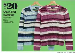 Giant Tiger Open knit sweater offer