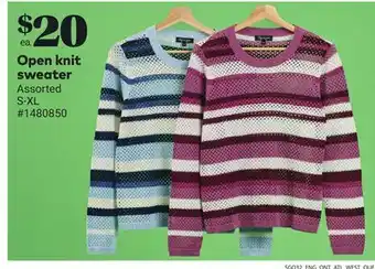 Giant Tiger Open knit sweater offer