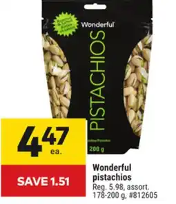 Giant Tiger Wonderful pistachios offer