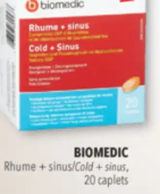 Familiprix BIOMEDIC, Cold + sinus, 20 caplets offer