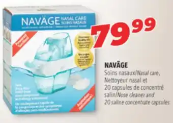 Familiprix NAVÄGE Nasal care, Nose cleaner and 20 saline concentrate capsules offer