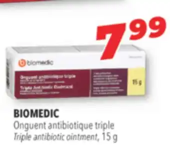 Familiprix BIOMEDIC, Triple antibiotic ointment offer