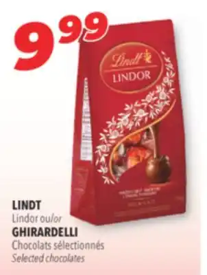 Familiprix LINDT, Excellence Chocolate, 100 g or GHIRARDELLI, 138 g offer