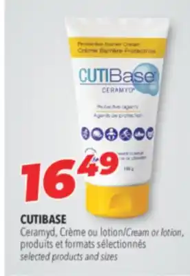 Familiprix CUTIBASE Cream or lotion selected products and sizes offer