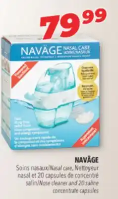 Familiprix NAVÄGE Nose cleaner and 20 saline concentrate capsules offer