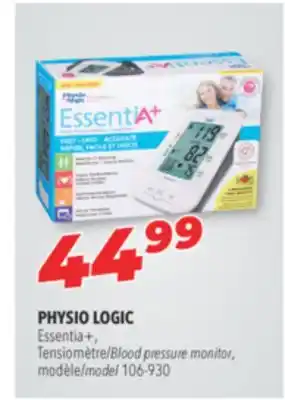 Familiprix PHYSIO LOGIC, Essentia+, Blood pressure monitor, 106-930/model 106-930 offer