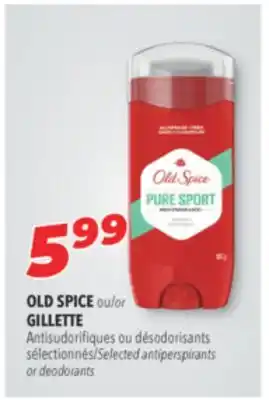 Familiprix OLD SPICE Selected antiperspirant offer