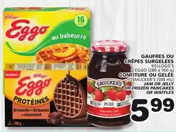 IGA GAUFRES OU CRÊPES SURGELÉES CONFITURE OU GELÉE offer