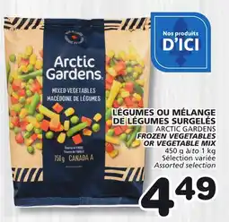 IGA LÉGUMES OU MÉLANGE DE LÉGUMES SURGELÉS ARCTIC GARDENS offer