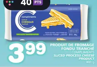 IGA PRODUIT DE FROMAGE FONDU TRANCHÉ COMPLIMENTS offer