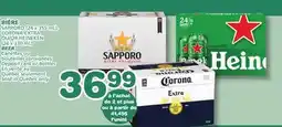 IGA SAPPORO CORONA EXTRA ou HEINEKEN BIÈRE offer