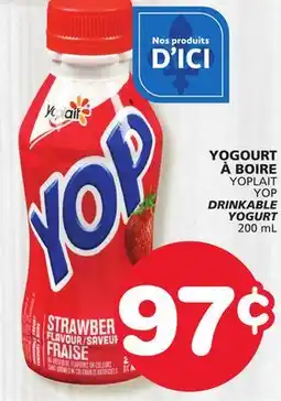 IGA YOGOURT À BOIRE YOPLAIT YOP offer