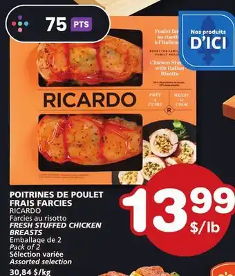 IGA POITRINES DE POULET FRAIS FARCIES RICARDO offer