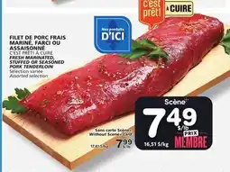 IGA FILET DE PORC FRAIS MARINÉ, FARCI OU ASSAISONNÉ offer