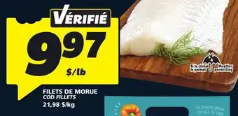 IGA COD FILLETS offer