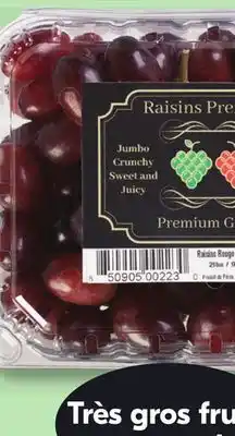 IGA PREMIUM RED OR GREEN SEEDLESS GRAPES offer