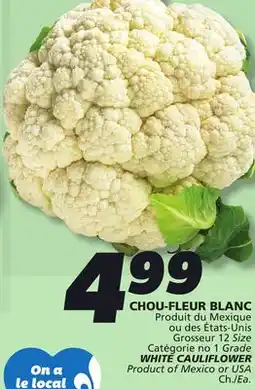 IGA WHITE CAULIFLOWER offer