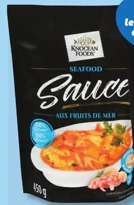 IGA KNOCEAN FOODS FROZEN SEAFOOD SAUCE OR SOUP offer