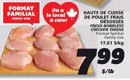 IGA FRESH BONELESS CHICKEN THIGHS offer